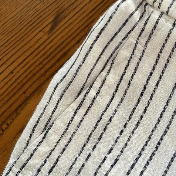 Sussan navy stripe linen pants - Picture 5 of 5